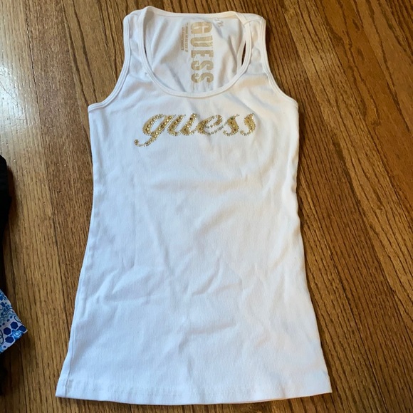 Guess White tank top - Picture 1 of 2